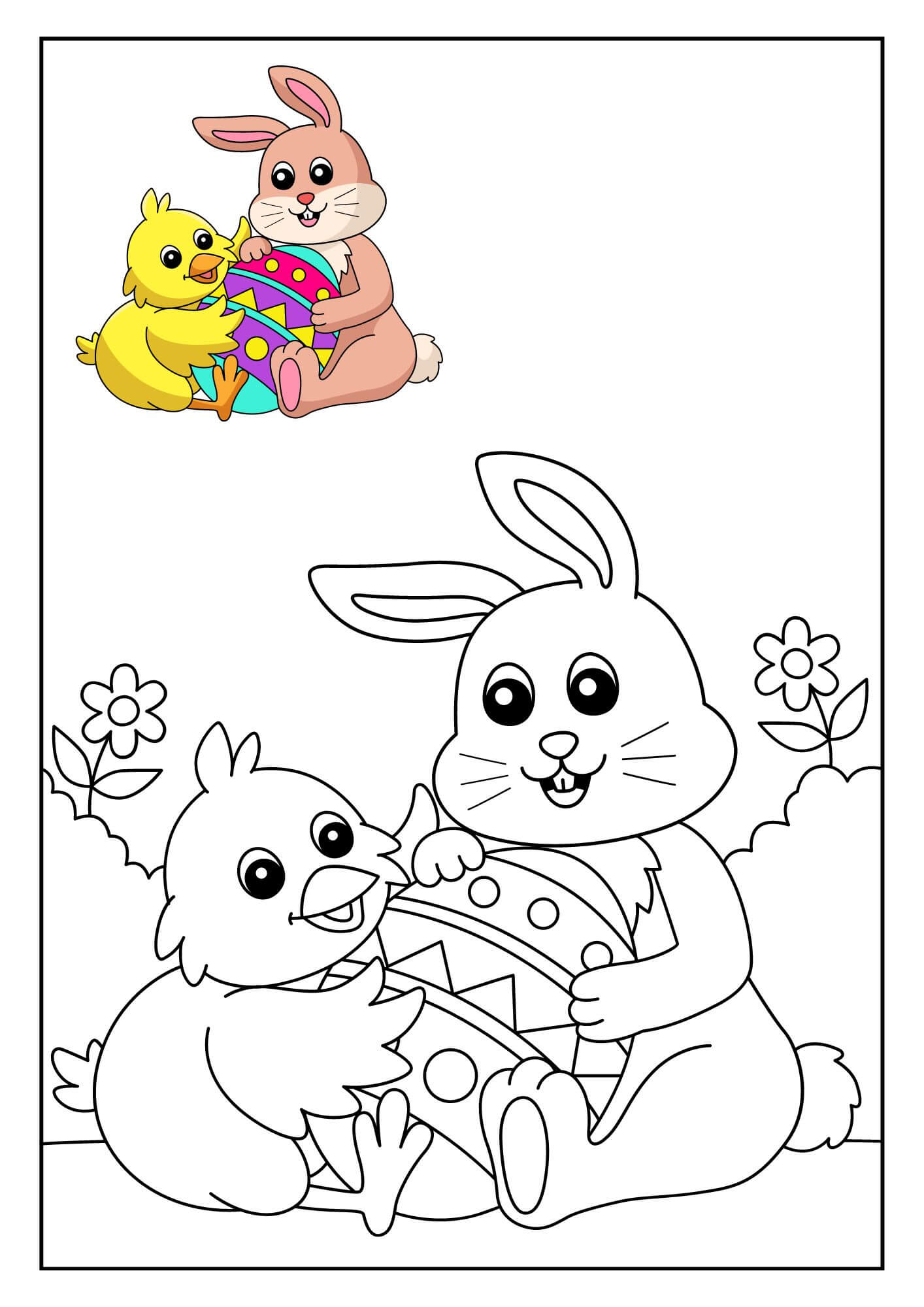 Easter Bunny coloring pages