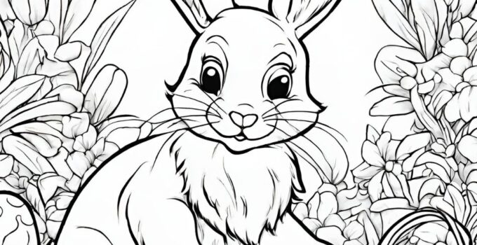 Easter Coloring Page 2024