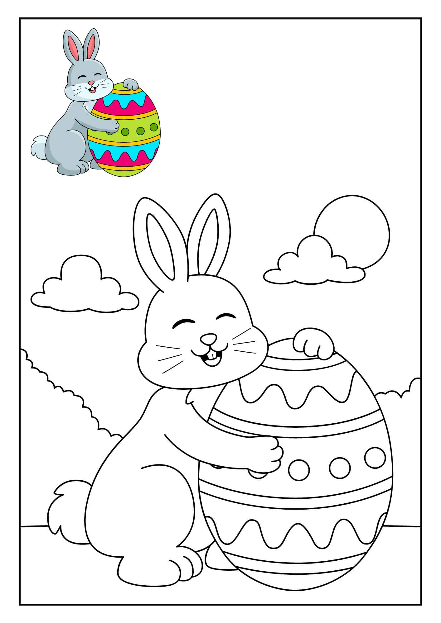 easter cologing pages for preschoolers