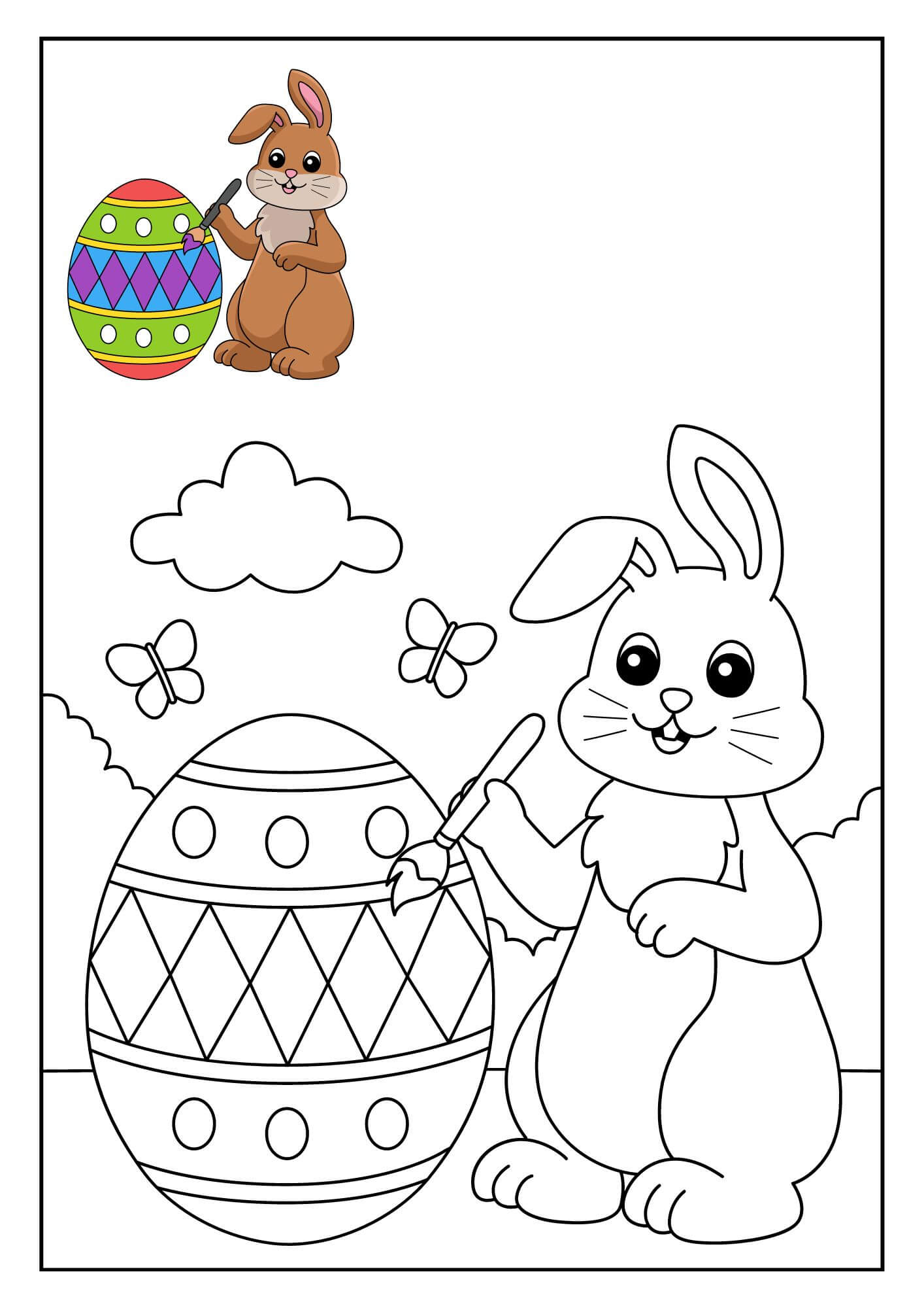 easter coloring pages adults