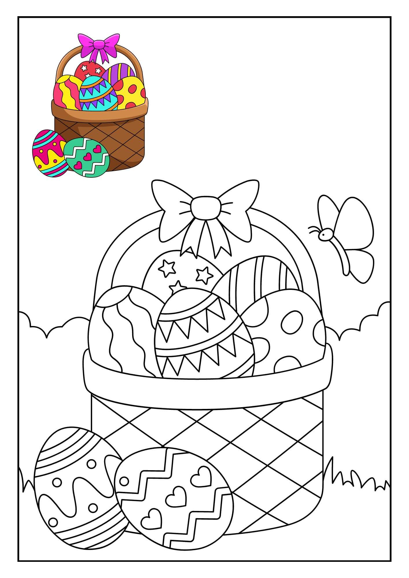 free printable easter coloring pages