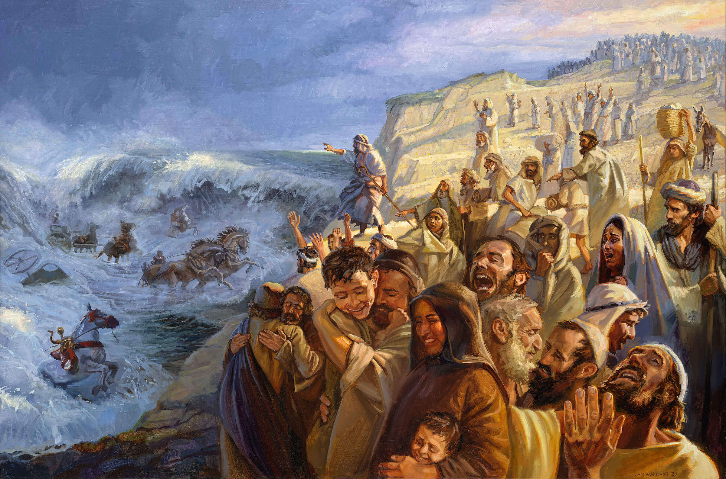 happy passover images Israelites crossing the Red Sea