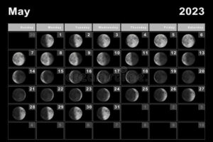 May 2023 Calendar Lunar