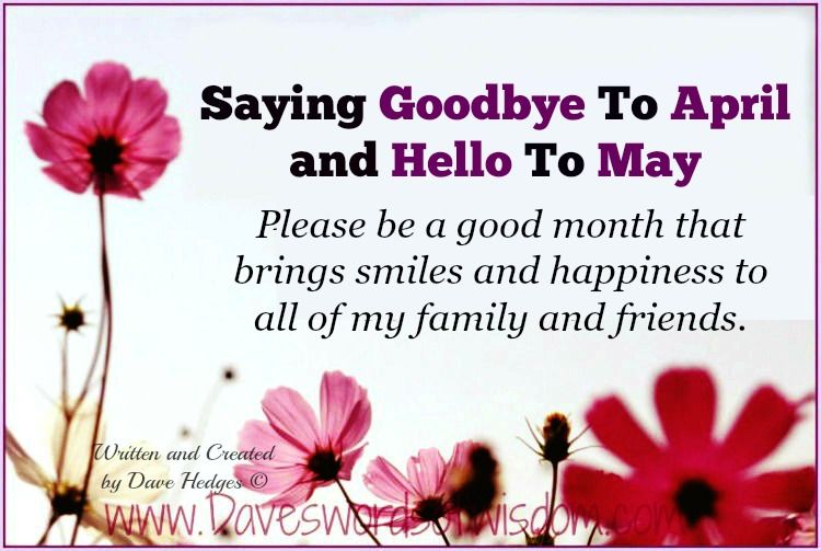 Goodbye April Hello May Images with Quotes