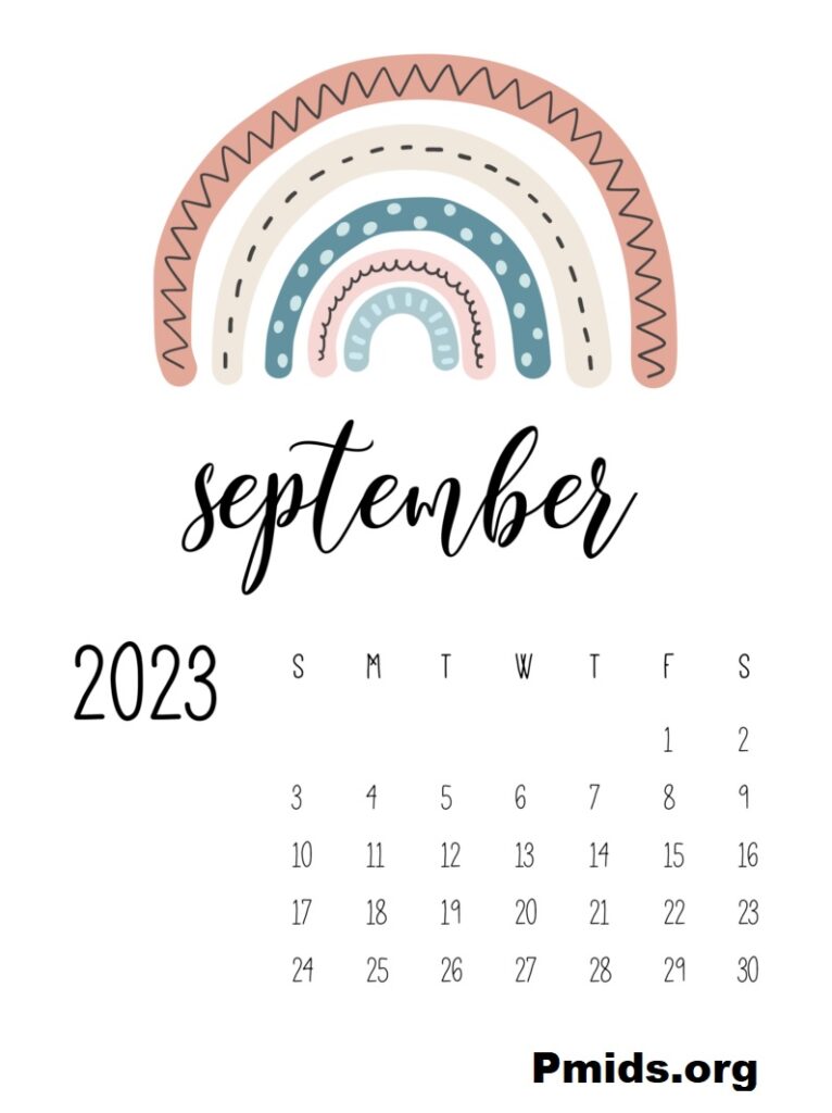 Printable September 2023 Calendar Template