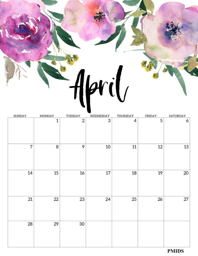 April 2024 Cute Calendar