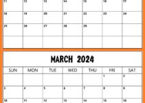 February & March 2024 Calendar Word