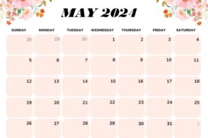 May 2024 Cute Calendar