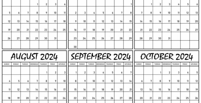 May to October 2024 Printable Calendar